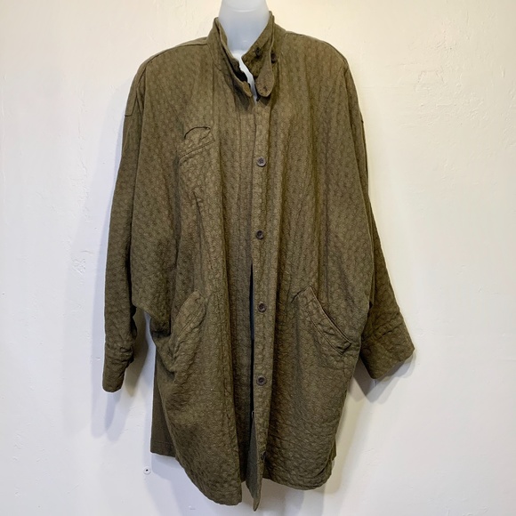 Vintage Jackets & Blazers - NEW HERO | VTG VSCO Artsy Bat Winged Midi Coat